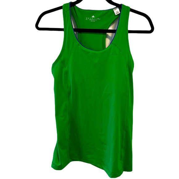 Adidas Climalite green tank top with built in bra Small - Picture 1 of 9